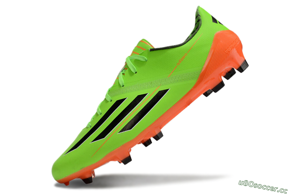 Men's Adidas F50 Adizero FG Firm Ground Low-Tops Football Boots - Yellow/Black/Red 5