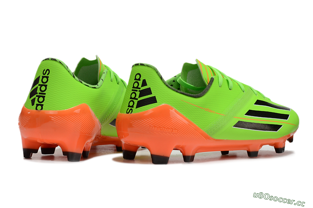 Men's Adidas F50 Adizero FG Firm Ground Low-Tops Football Boots - Yellow/Black/Red 6