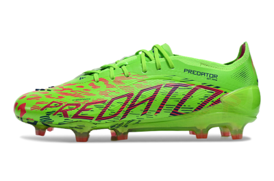Unisex Adidas Predator Elite 24 FG Firm Ground Low-Tops Football Boots - Yellow/Blue/Purple