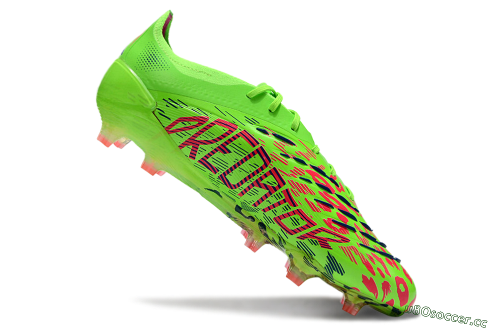 Unisex Adidas Predator Elite 24 FG Firm Ground Low-Tops Football Boots - Yellow/Blue/Purple 4