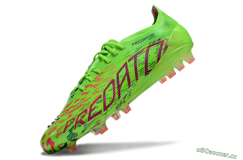 Unisex Adidas Predator Elite 24 FG Firm Ground Low-Tops Football Boots - Yellow/Blue/Purple 5