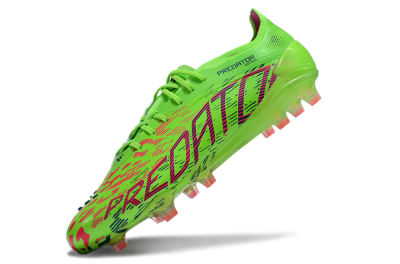 Unisex Adidas Predator Elite 24 FG Firm Ground Low-Tops Football Boots - Yellow/Blue/Purple