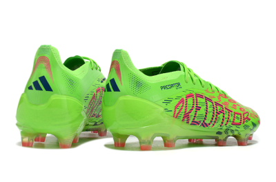 Unisex Adidas Predator Elite 24 FG Firm Ground Low-Tops Football Boots - Yellow/Blue/Purple