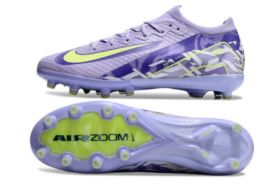 Men's Nike Air Zoom Mercurial Vapor 16 Elite AG Artificial Grass Low-Tops Football Boots - Purple/Yellow/Blue