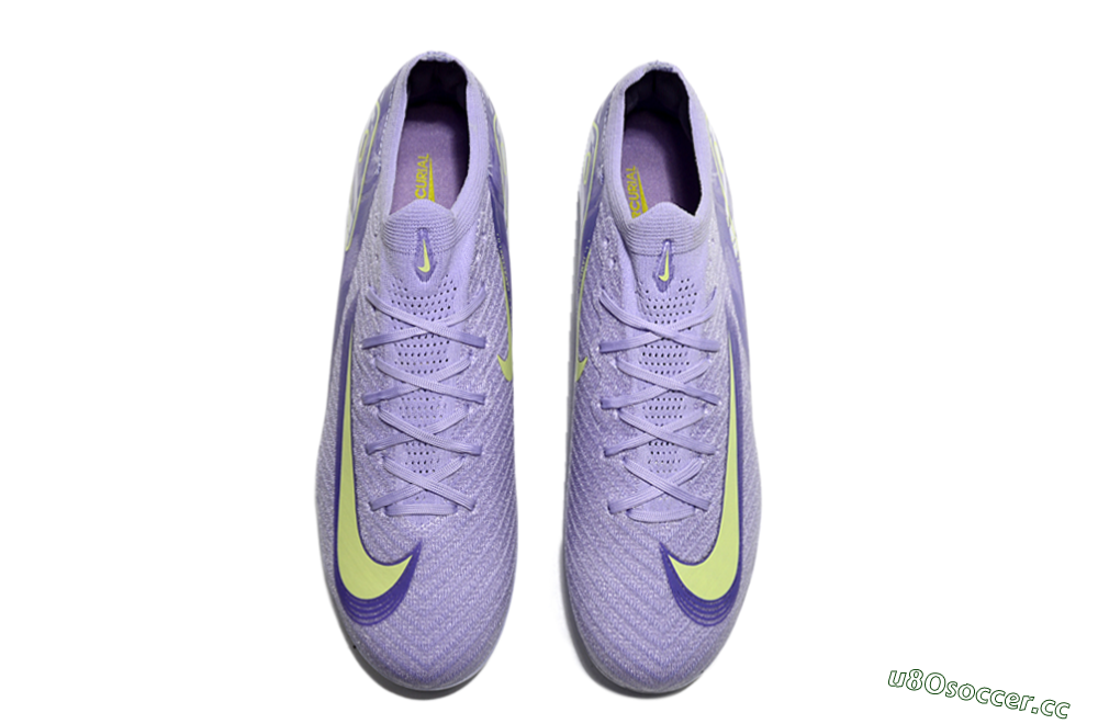 Men's Nike Air Zoom Mercurial Vapor 16 Elite AG Artificial Grass Low-Tops Football Boots - Purple/Yellow/Blue 3