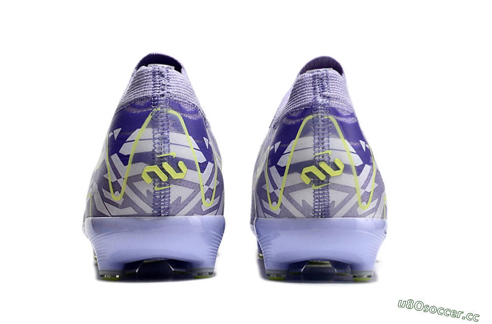 Men's Nike Air Zoom Mercurial Vapor 16 Elite AG Artificial Grass Low-Tops Football Boots - Purple/Yellow/Blue 4