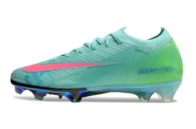 Men's Nike Air Zoom Mercurial Vapor 16 Elite FG Firm Ground Low-Tops Football Boots - Jade/Pink/Yellow