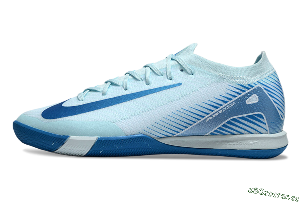 Unisex Nike Air Zoom Mercurial Vapor 16 Elite IC Indoor & Futsal Low-Tops Football Shoes - Jade/Blue/White 0