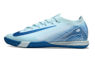 Unisex Nike Air Zoom Mercurial Vapor 16 Elite IC Indoor & Futsal Low-Tops Football Shoes - Jade/Blue/White
