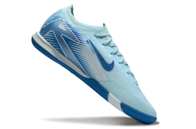 Unisex Nike Air Zoom Mercurial Vapor 16 Elite IC Indoor & Futsal Low-Tops Football Shoes - Jade/Blue/White