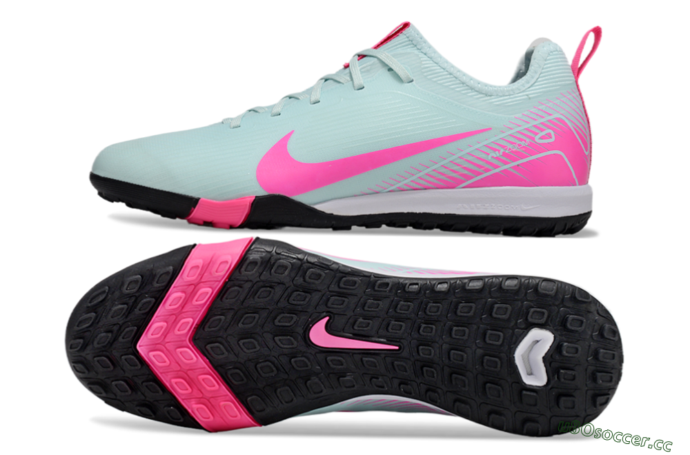 Unisex Nike Air Zoom Mercurial Vapor 16 Pro TF Artificial Turf Low-Tops Football Shoes - Jade/Pink/White 1