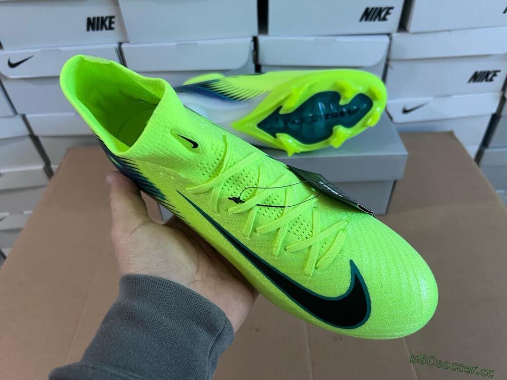 Unisex Nike Air Zoom Mercurial Superfly 10 Elite FG Firm Ground High-Tops Football Boots - Yellow/Black/Blue