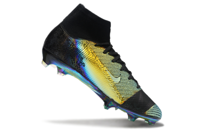Men's Nike Air Zoom Mercurial Superfly 10 Elite FG Firm Ground High-Tops Football Boots - Laser/Black/Gold