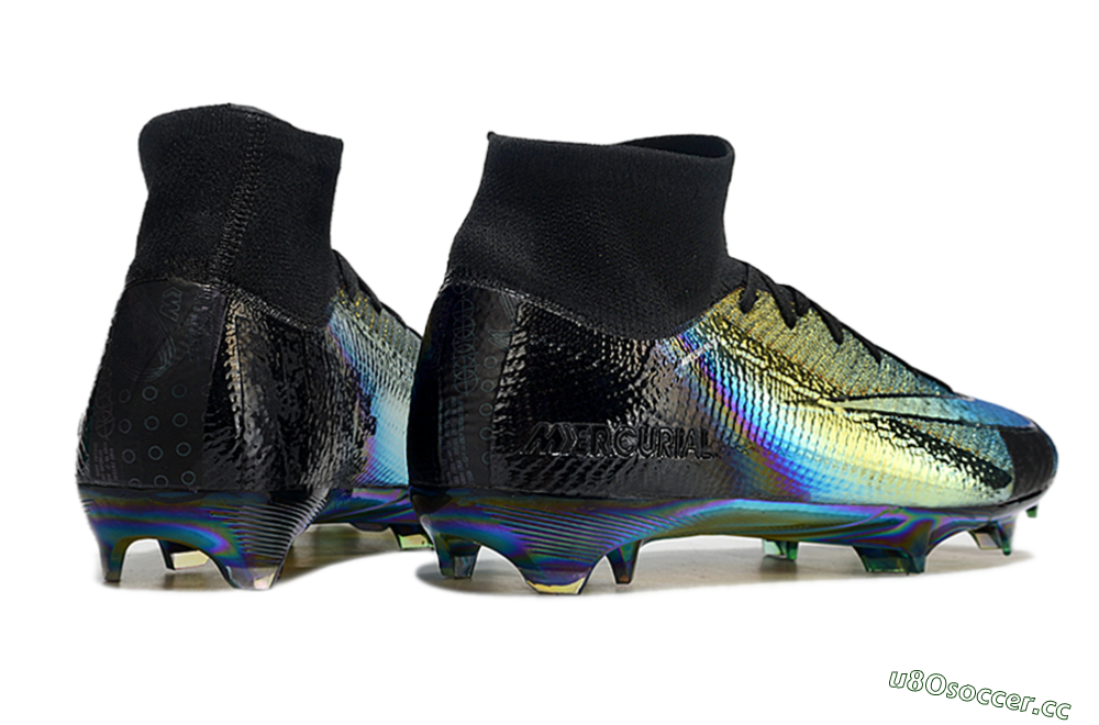Men's Nike Air Zoom Mercurial Superfly 10 Elite FG Firm Ground High-Tops Football Boots - Laser/Black/Gold 7