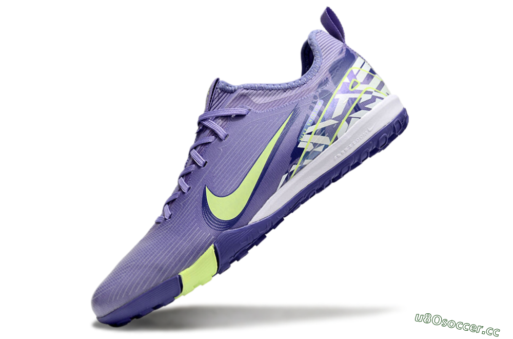 Unisex Nike Air Zoom Mercurial Vapor 16 Pro TF Artificial Turf Low-Tops Football Shoes - Purple/Yellow/White 6