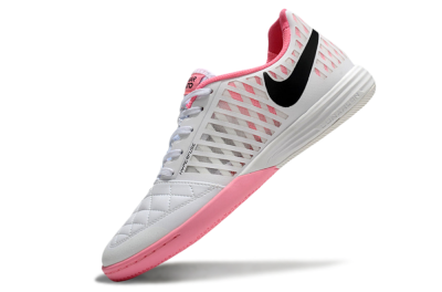 Unisex Nike Lunar Gato 2 IC Indoor & Futsal Low-Tops Football Shoes - White/Pink/Black