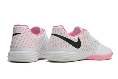 Unisex Nike Lunar Gato 2 IC Indoor & Futsal Low-Tops Football Shoes - White/Pink/Black