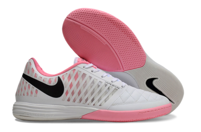 Unisex Nike Lunar Gato 2 IC Indoor & Futsal Low-Tops Football Shoes - White/Pink/Black