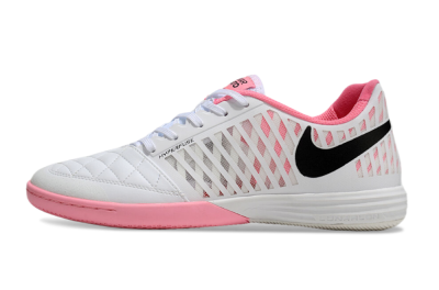 Unisex Nike Lunar Gato 2 IC Indoor & Futsal Low-Tops Football Shoes - White/Pink/Black
