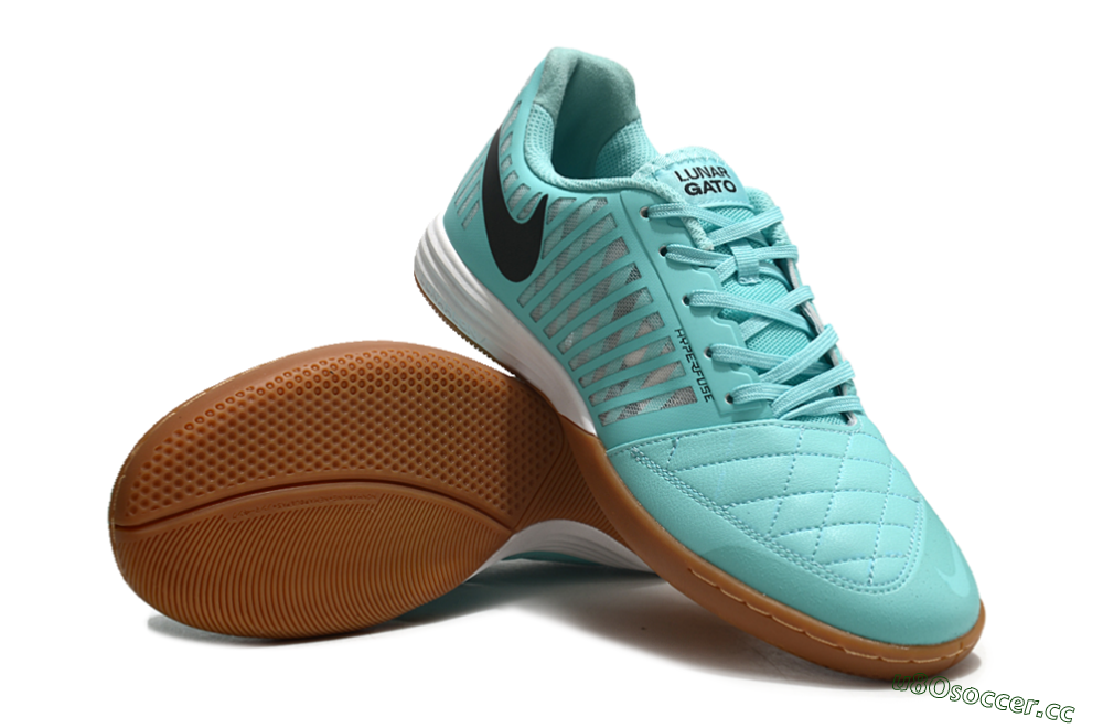 Unisex Nike Lunar Gato 2 IC Indoor & Futsal Low-Tops Football Shoes - Blue/Black/White 4