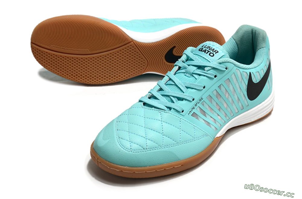 Unisex Nike Lunar Gato 2 IC Indoor & Futsal Low-Tops Football Shoes - Blue/Black/White 3