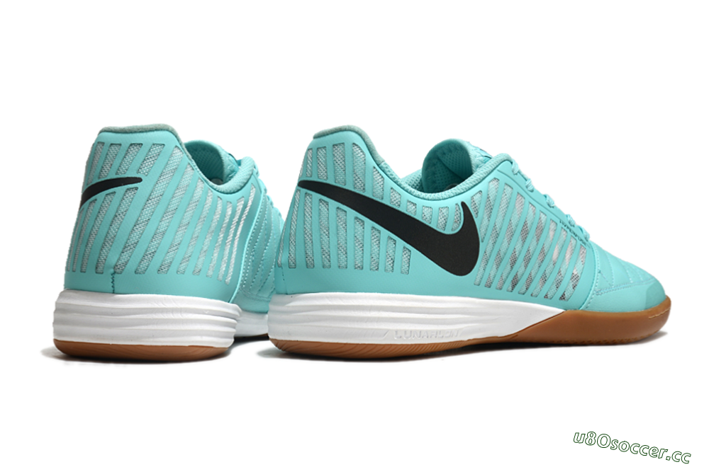 Unisex Nike Lunar Gato 2 IC Indoor & Futsal Low-Tops Football Shoes - Blue/Black/White 7