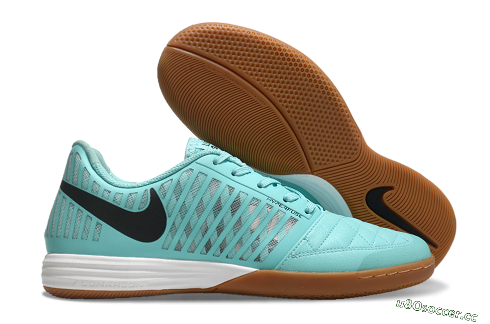 Unisex Nike Lunar Gato 2 IC Indoor & Futsal Low-Tops Football Shoes - Blue/Black/White 2