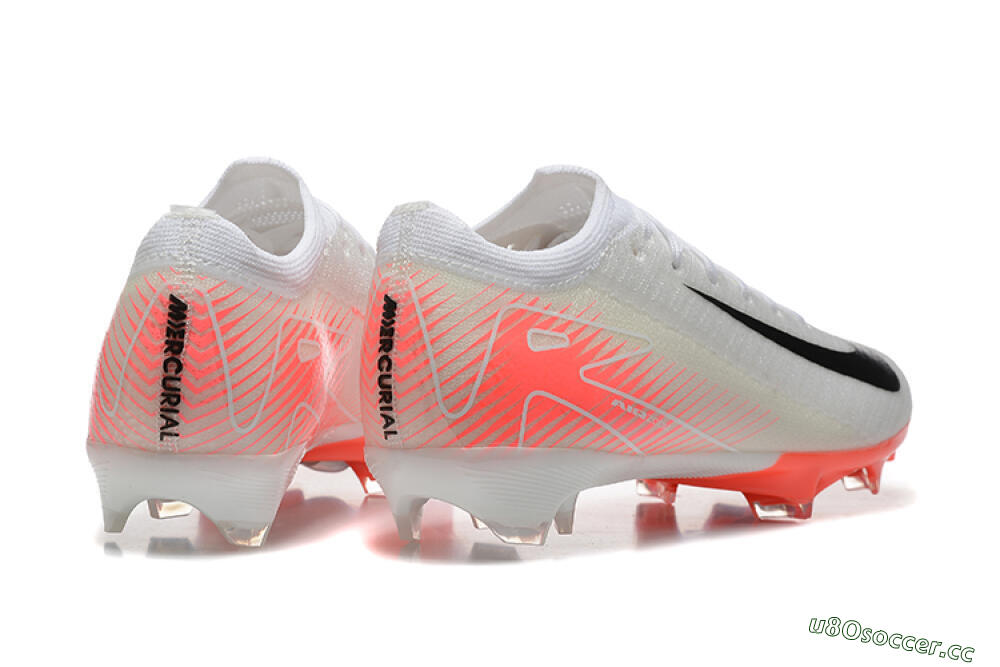 Men's Nike Air Zoom Mercurial Vapor 16 Elite FG Firm Ground Low-Tops Football Boots - White/Black/Pink 9