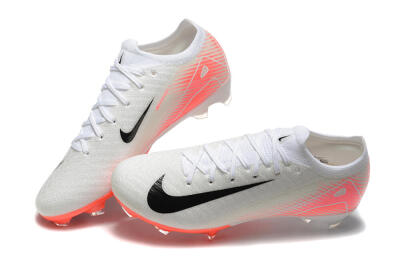 Men's Nike Air Zoom Mercurial Vapor 16 Elite FG Firm Ground Low-Tops Football Boots - White/Black/Pink