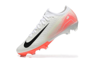 Men's Nike Air Zoom Mercurial Vapor 16 Elite FG Firm Ground Low-Tops Football Boots - White/Black/Pink