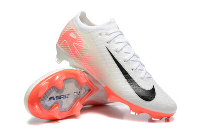 Men's Nike Air Zoom Mercurial Vapor 16 Elite FG Firm Ground Low-Tops Football Boots - White/Black/Pink