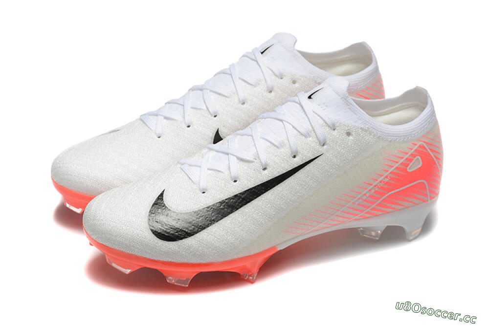 Men's Nike Air Zoom Mercurial Vapor 16 Elite FG Firm Ground Low-Tops Football Boots - White/Black/Pink 5