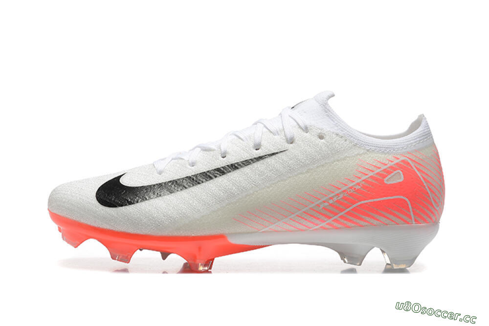 Men's Nike Air Zoom Mercurial Vapor 16 Elite FG Firm Ground Low-Tops Football Boots - White/Black/Pink 0