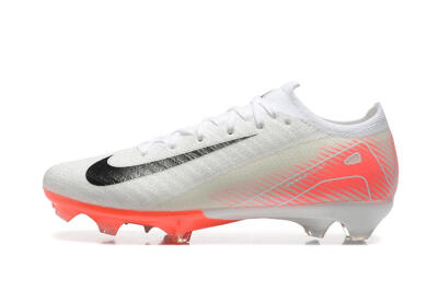 Men's Nike Air Zoom Mercurial Vapor 16 Elite FG Firm Ground Low-Tops Football Boots - White/Black/Pink