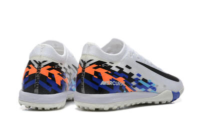 Men's Nike Air Zoom Mercurial Vapor 16 Elite TF Artificial Turf Low-Tops Football Shoes - White/Blue/Black