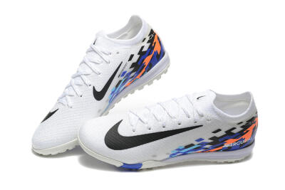 Men's Nike Air Zoom Mercurial Vapor 16 Elite TF Artificial Turf Low-Tops Football Shoes - White/Blue/Black