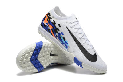 Men's Nike Air Zoom Mercurial Vapor 16 Elite TF Artificial Turf Low-Tops Football Shoes - White/Blue/Black