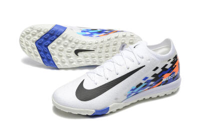 Men's Nike Air Zoom Mercurial Vapor 16 Elite TF Artificial Turf Low-Tops Football Shoes - White/Blue/Black
