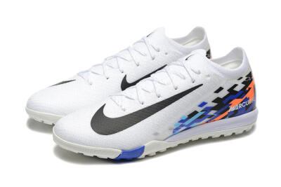 Men's Nike Air Zoom Mercurial Vapor 16 Elite TF Artificial Turf Low-Tops Football Shoes - White/Blue/Black