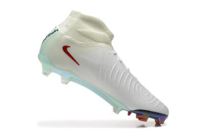 Men's Nike Phantom Luna Elite NU FG Firm Ground High-Tops Football Boots - White/Red/Jade