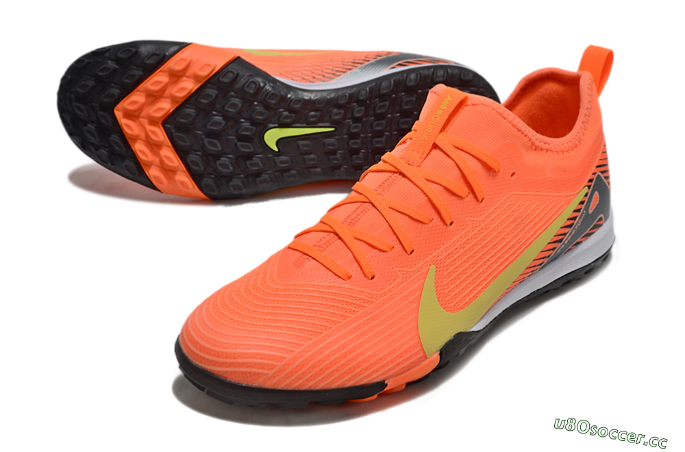 Unisex Nike Air Zoom Mercurial Vapor 16 Pro TF Artificial Turf Low-Tops Football Shoes - Red/Yellow/White 3