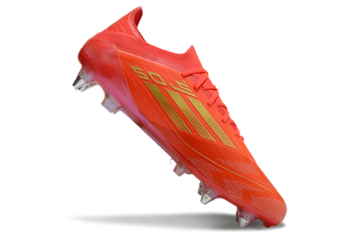 Men's Adidas F50 Elite SG Soft Ground Low-Tops Football Boots - Red/Gold