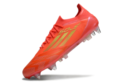 Men's Adidas F50 Elite SG Soft Ground Low-Tops Football Boots - Red/Gold