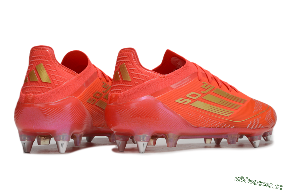 Men's Adidas F50 Elite SG Soft Ground Low-Tops Football Boots - Red/Gold 6