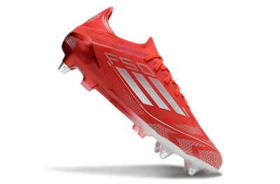 Men's Adidas F50 Elite SG Soft Ground Low-Tops Football Boots - Red/Silver
