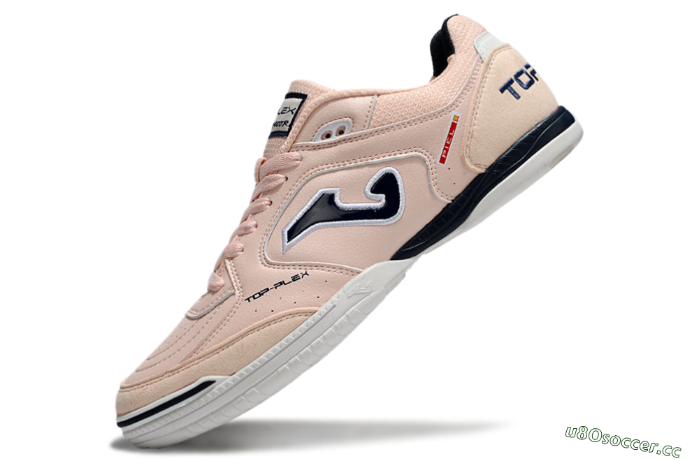 Men's Joma Top Flex IC Indoor & Futsal Low-Tops Football Shoes - Pink/Black/White 5