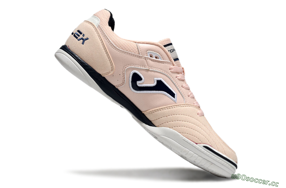 Men's Joma Top Flex IC Indoor & Futsal Low-Tops Football Shoes - Pink/Black/White 4