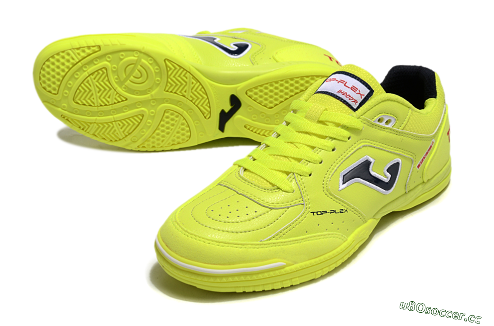 Men's Joma Top Flex IC Indoor & Futsal Low-Tops Football Shoes - Yellow/Black/Red 3