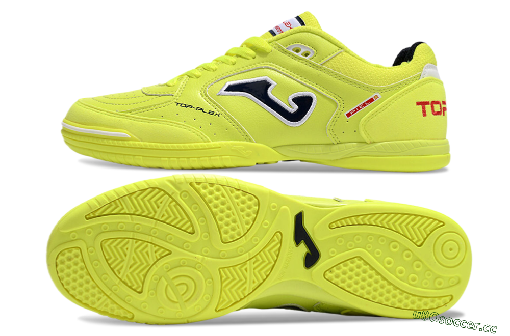 Men's Joma Top Flex IC Indoor & Futsal Low-Tops Football Shoes - Yellow/Black/Red 1