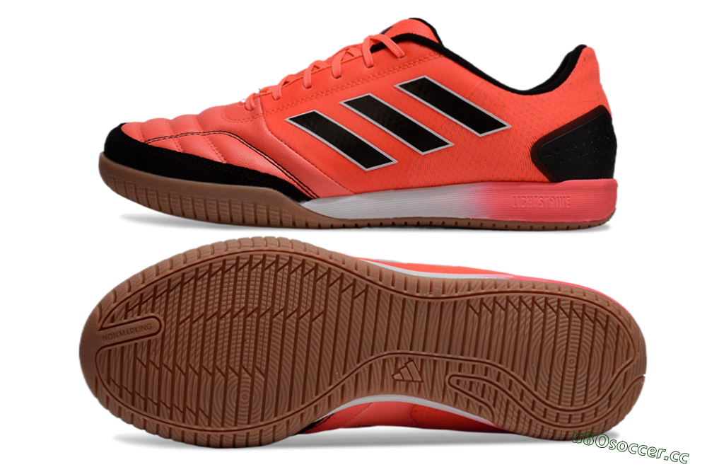 Men's Adidas Competition Top IC Indoor & Futsal Low-Tops Football Shoes - Red/Black/White 1